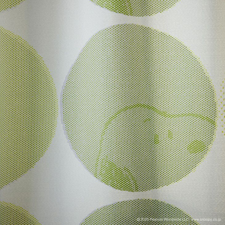 遮光カーテンPEANUTS/ピーナッツハーフトーンドット（アップ）