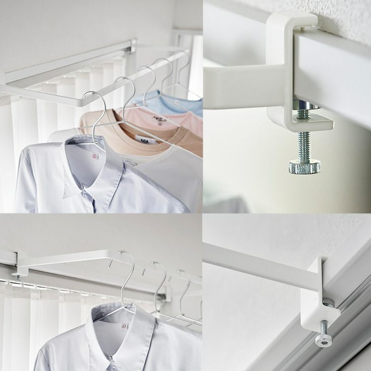 towerタワー室内物干しハンガー奥行ワイド(ホワイト)（カラー）
