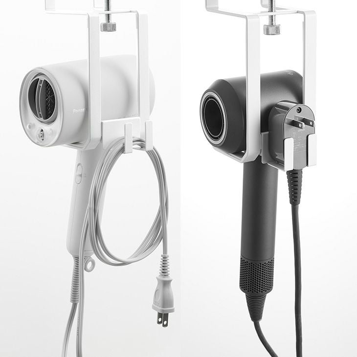 towerタワー棚下ドライヤーハンガー(ホワイト)（カラー）