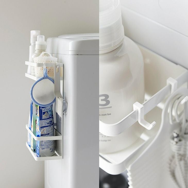 towerタワー洗濯機横マグネット収納ラック2段(ホワイト)（カラー）