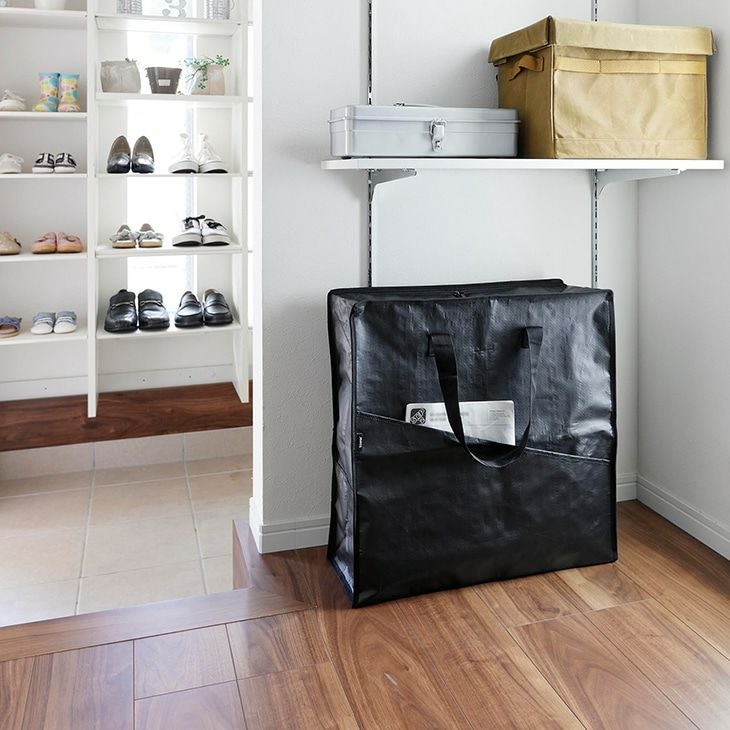 towerタワーポリエチレンシートポケット付きおもちゃ収納バッグ(ブラック)（カラー）