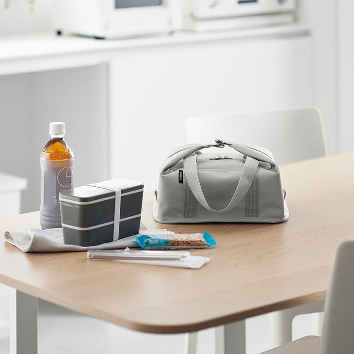 towerタワースーパー・コンビニ弁当がそのまま入る洗えるお弁当バッグ(ライトグレー)（イメージ）