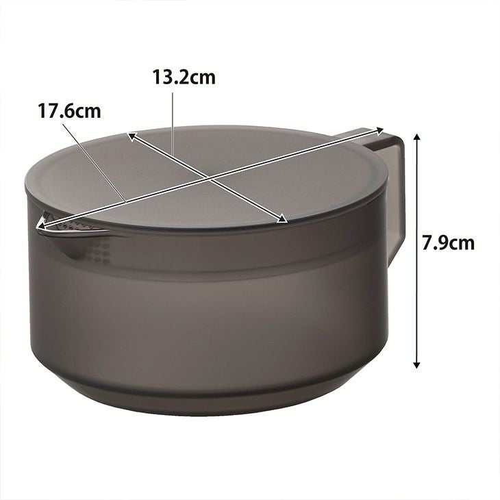 towerタワーティーポット(ブラック)（カラー）