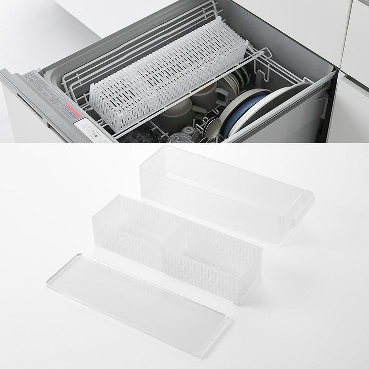 towerタワー冷蔵庫中ザルボウル蓋＆仕切り付き(ホワイト)（カラー）