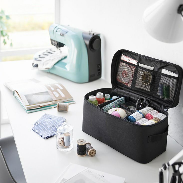 towerタワー救急バッグ仕切り付き(ブラック)（カラー）