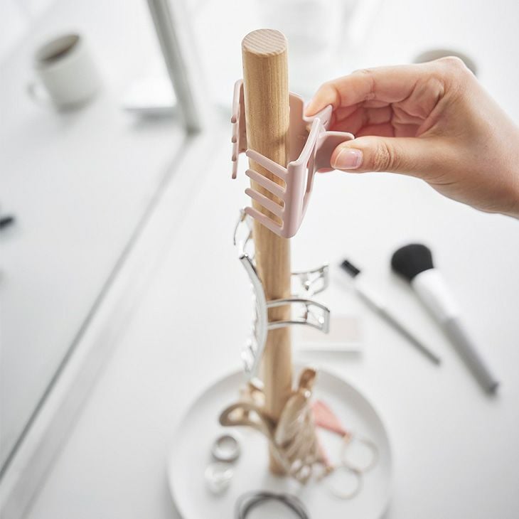 towerタワーヘアクリップ収納スタンド(ホワイト)（カラー）