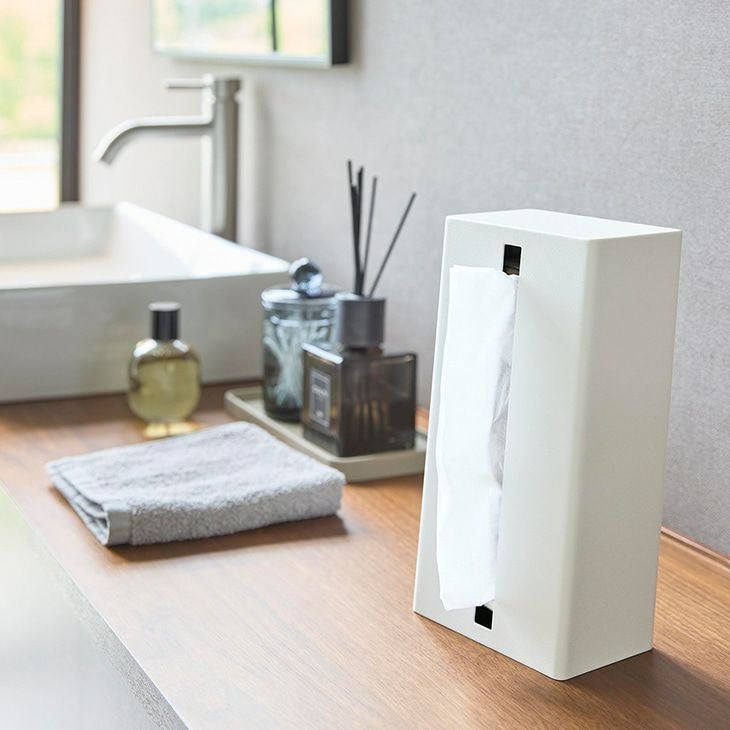 towerタワー縦型ティッシュスタンド(ホワイト)（イメージ）