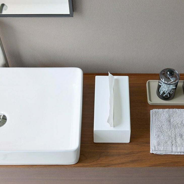 towerタワー縦型ティッシュスタンド(ホワイト)（カラー）