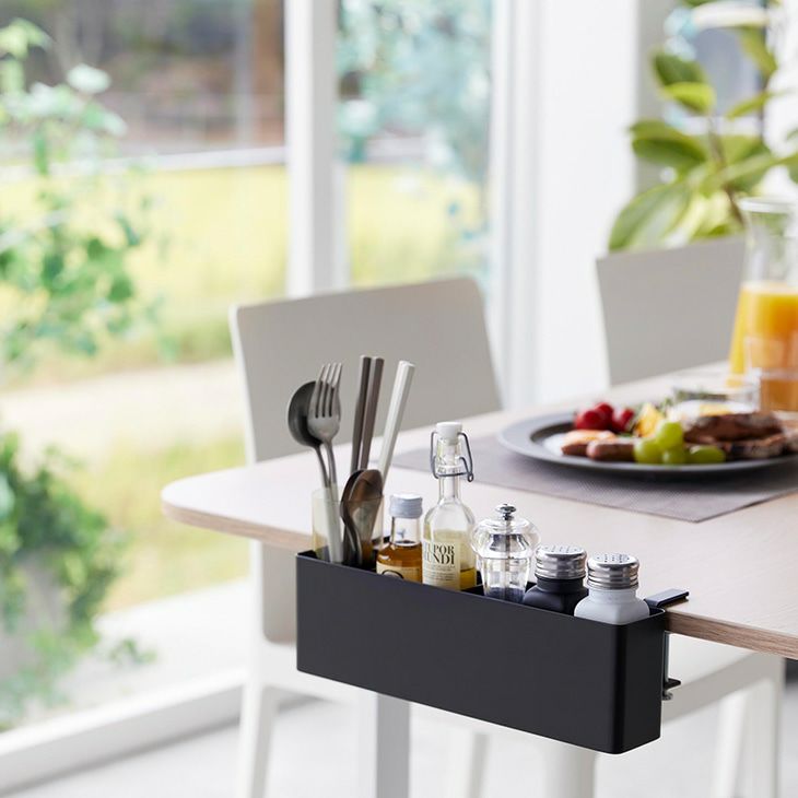 towerタワーテーブル横リモコンラック(ブラック)（イメージ）