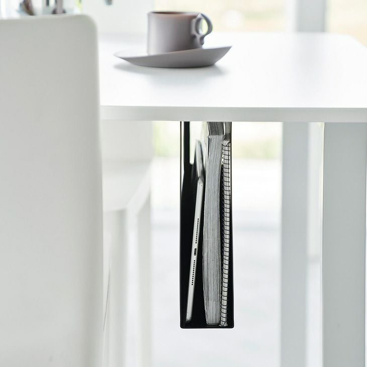 towerタワーデスク下A4ファイル収納ホルダー(ブラック)（カラー）