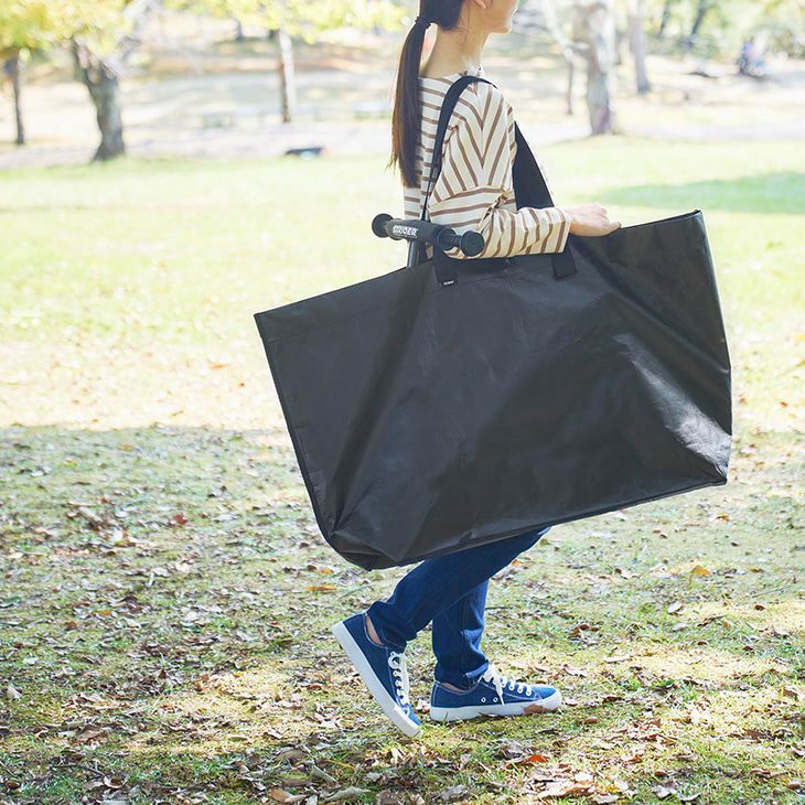 towerタワーポリエチレンシート外遊び収納バッグワイド(ブラック)（イメージ）