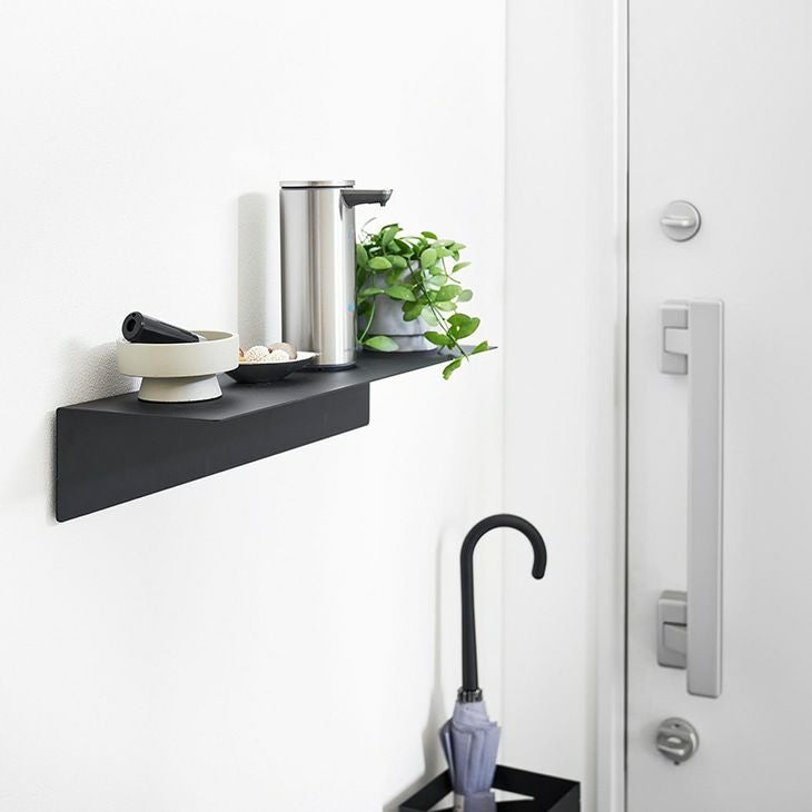 towerタワーマグネットが付くウォールラックW50石こうボード壁対応(ブラック)（イメージ）