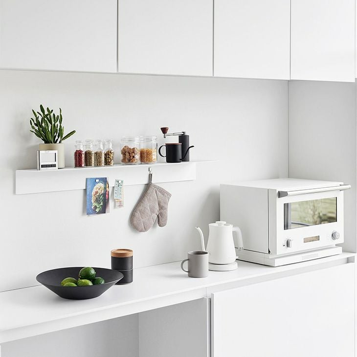 towerタワーマグネットが付くウォールラックW90石こうボード壁対応(ホワイト)（イメージ）