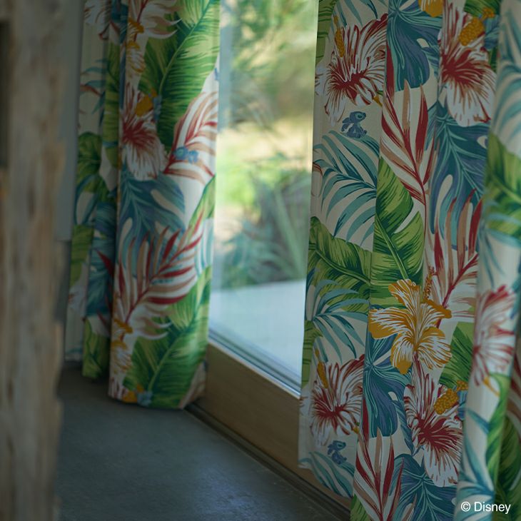 オーダーカーテン遮光STITCH/アロハボタニカ（カラー）