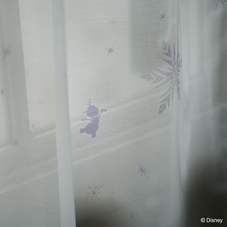 オーダーカーテンレースFROZEN/フラリーアイスボイル（ホワイト）