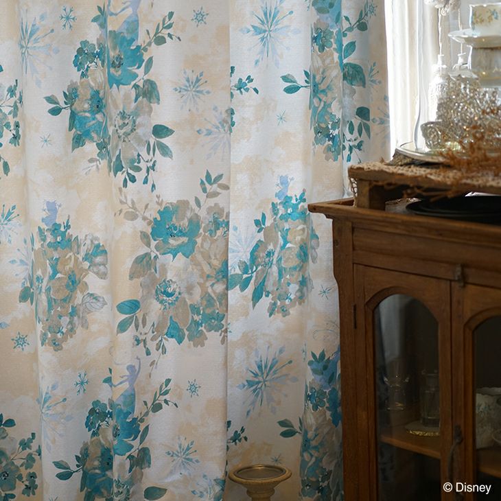 オーダーカーテン遮光FROZEN/アイスブルーム（パープル）