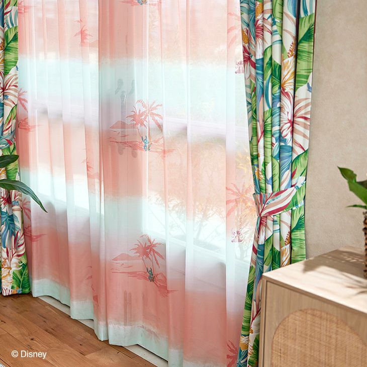 カーテンレースSTITCH/サンセットボイル（カラー）