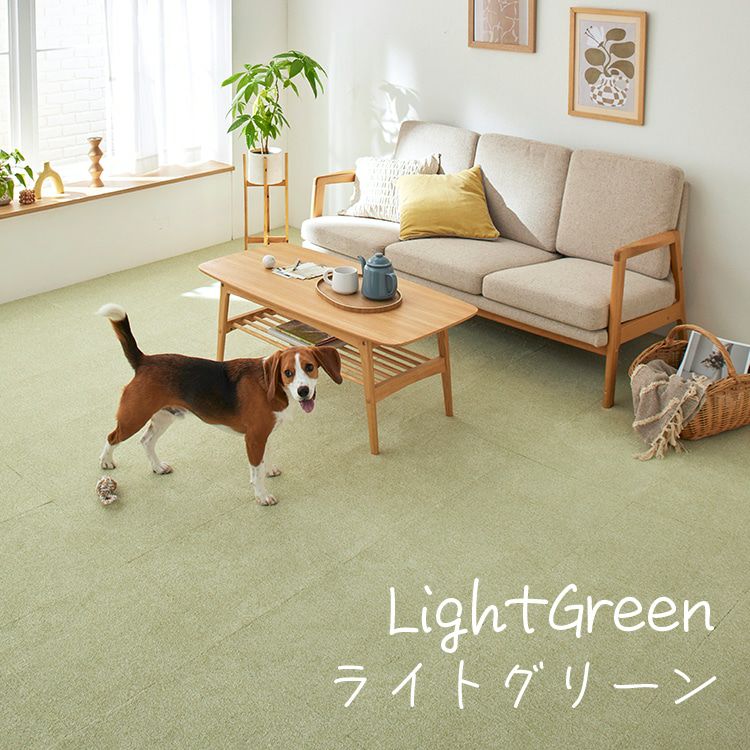 防音 防炎 洗える タイルカーペット ソフトフィール 40×40cm 10枚